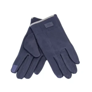 γάντια αφής υφασμάτινα σε κλασσική γραμμή σε μπλε