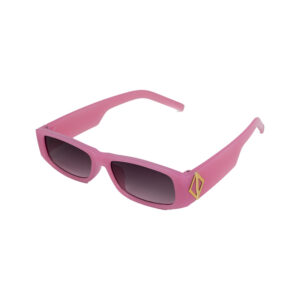 γυαλιά ηλίου ορθογώνια με κοκκάλινο σκελετό ροζ