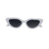γυαλιά ηλίου πεταλούδα κοκκάλινα με μαύρο φακό και σκελετό λευκό