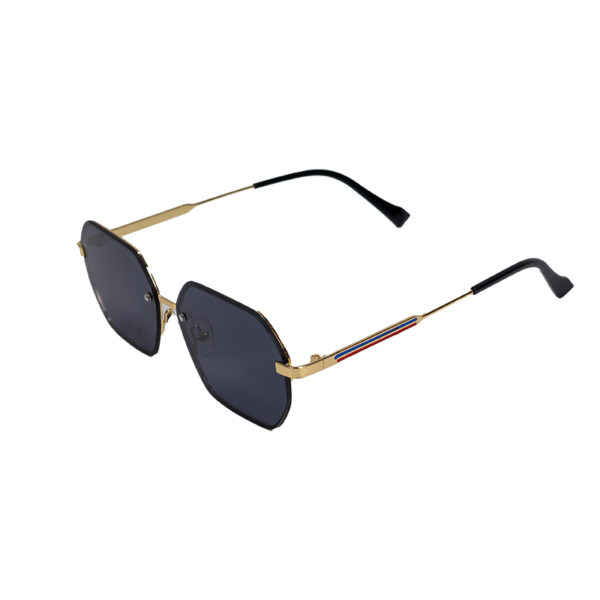 γυαλιά ηλίου πολυγωνικά με μεταλλικό σκελετό σε χρυσό χρώμα