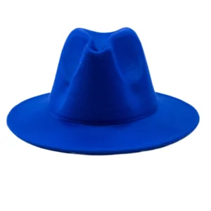 καπέλο μπλε ρουά με χρυσή αλυσίδα ένα μέγεθος