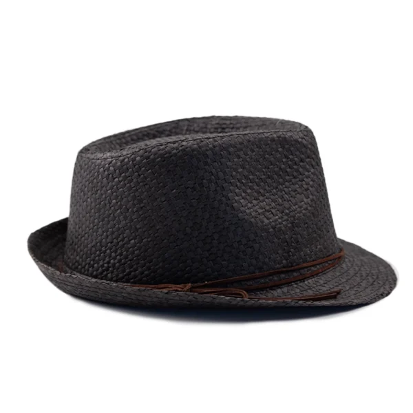 καπέλο καβουράκι ψάθινο μαύρο ένα μέγεθος