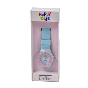 παιδικό ρολόι δίχρωμο σε γαλάζιο και ροζ