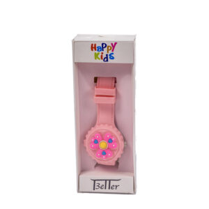 παιδικό ρολόι μαργαρίτα σε ροζ χρώμα