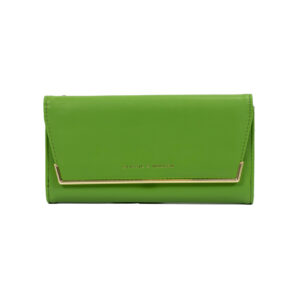 πορτοφόλι δύο θέσεων με φερμουάρ πράσινο