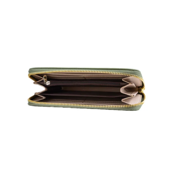 πορτοφόλι μεγάλο κασετίνα σε πράσινο με θήκη για κέρματα