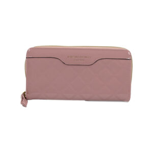 πορτοφόλι μεγάλο με γυαλιστερή υφή σε ροζ