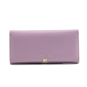 πορτοφόλι μεγάλο με κούμπωμα στρας σε μωβ χρώμα