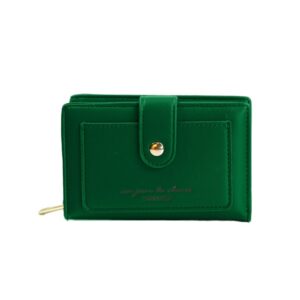 πορτοφόλι μικρό με εσωτερική θήκη για κάρτες σε πράσινο χρώμα