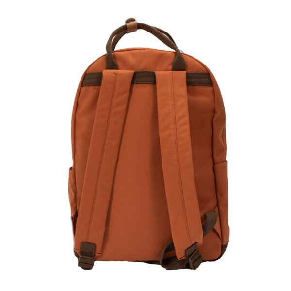 σχολική τσάντα πλάτης με θήκη για λάπτοπ πορτοκαλί χρώμα