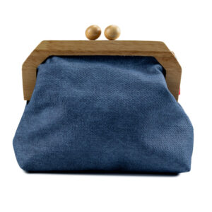 τσάντα clutch denim σε μπλε χρώμα