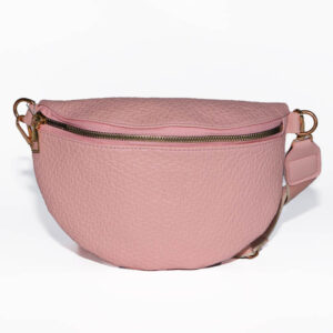 τσάντα μέσης με πορτοφολάκι σε ροζ χρώμα