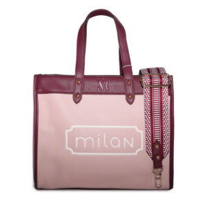 τσάντα ώμου milan σε ροζ χρώμα