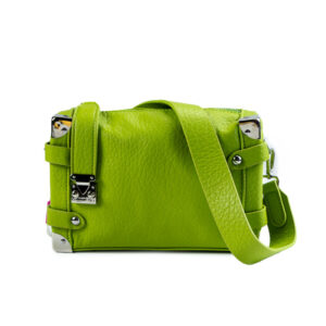 τσάντα ώμου μπαουλάκι πράσινη με ιμάντα