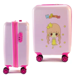 βαλίτσα παιδική σταρ γκέρλ ροζ με αστεράκια