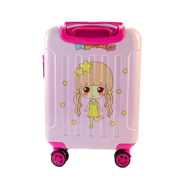 βαλίτσα παιδική σταρ γκέρλ ροζ με χειρολαβή