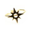 Δαχτυλίδι Χρυσό Ατσάλινο με Σχέδιο Αστέρι